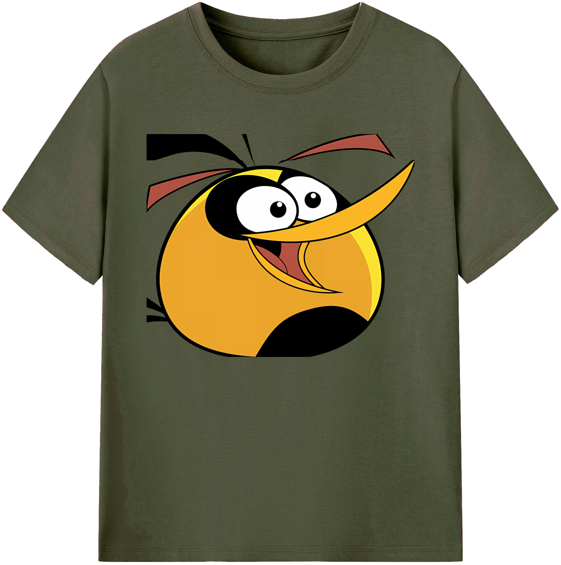 （画像用） Angry Birds アングリーバード 綿100％ メンズ半袖Tシャツ｜肌触りやわらか＆通気性
